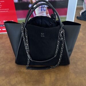 Itzy Ritzy Classic Black Rachel Parcell Boss Tote Diaper Bag